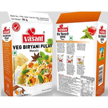 Vasant Veg.Biryani Pulav Masala 50g